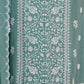 Rajwada Sky Blue Georgette Embroidered Semi-Stitched Kurta Set For Women