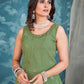 Rajwada Green Georgette Embellished Stitched Salwar Suit Set For Women