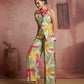 Rajwada Green Cotton Blend Printed Co-ord Set For Women