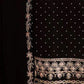 Rajwada Black Georgette Embroidered Semi-Stitched Kurta Set For Women
