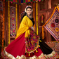 Rajwada Pink And Brown Cotton Blend Embroidered Semi-Stitched lehenga For Women