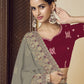Rajwada Grey Georgette Embroidered Elegant Saree For Women