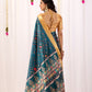 Rajwada Blue Silk Blend Printed Saree For Women