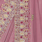 Rajwada Light Pink Georgette Embroidered Elegant Saree For Women