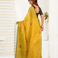 Rajwada Yellow Cotton Linen Zari Work Saree For Women