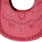 Rajwada Red Suede Embellished Clutch For Women