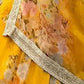 Rajwada Yellow Organza Printed Semi-Stitched lehenga For Women