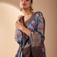 Rajwada Multicolor Silk Blend Printed Saree For Women