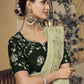 Rajwada Light Green Georgette Embroidered Elegant Saree For Women