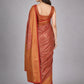 Red Silk Blend Solid Saree