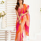 Rajwada Multicolour Cotton Linen Zari Work Saree For Women