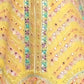 Rajwada Yellow Silk Blend Embroidered Semi-Stitched lehenga For Women