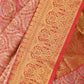 Red Silk Blend Solid Saree
