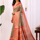 Rajwada Magenta Silk Blend Printed Saree For Women