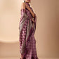 Rajwada Light Purple Silk Blend Printed Saree For Women