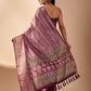 Rajwada Light Purple Silk Blend Printed Saree For Women