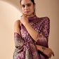 Rajwada Light Purple Silk Blend Printed Saree For Women
