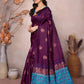 Rajwada Wine Georgette Motif Print Saree For Women