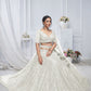 Rajwada White Soft Net Embellished Semi-Stitched Lehenga With Unstitched Blouse For Women