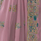 Rajwada Pink Georgette Embroidered Elegant Saree For Women