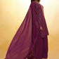 Rajwada Wine Georgette Embellished Kurta Set For Women