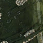 Rajwada Deep Green Organza Embroidered Solid Saree For Women