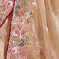 Rajwada Ivory Organza Embroidered Solid Saree For Women