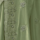 Rajwada Light Green Georgette Embroidered Elegant Saree For Women