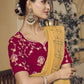 Rajwada Yellow Georgette Embroidered Elegant Saree For Women