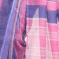 Rajwada Blue And Pink Cotton Linen Zari Work Saree For Women