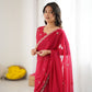 Rajwada Pink Georgette Embroidered Saree For Women