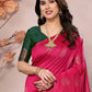 Rajwada Pink Georgette Motif Print Saree For Women