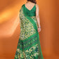 Rajwada Green Silk Blend Printed Saree For Women