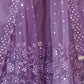 Rajwada Purple Soft Net Embellished Semi-Stitched lehenga For Women