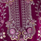 Rajwada Dark Pink Georgette Embroidered Stitched Kurta Set For Women