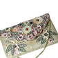 Rajwada Ivory Velvet Embellished Clutch For Women