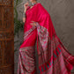 Rajwada Pink Silk Blend Printed Elegant Saree For Women