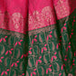 Rajwada Pink Georgette Motif Print Saree For Women