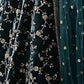 Rajwada Dark Green Velvet Embroidered Semi-Stitched lehenga For Women