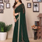 Rajwada Green Georgette Printed Saree For Women