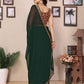 Rajwada Green Georgette Printed Saree For Women