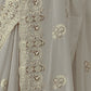 Rajwada Grey Georgette Embroidered Elegant Saree For Women