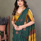 Rajwada Green Georgette Motif Print Saree For Women