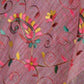 Rajwada Mauve Pink Cotton Linen Striped Saree For Women