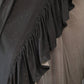 Black Crepe Solid Saree