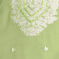 Rajwada Green Organza Embroidered Semi-Stitched Kurta Set For Women