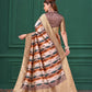 Rajwada Multicolour Silk Blend Woven Printed Saree For Women