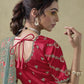 Rajwada Light Blue Georgette Embroidered Elegant Saree For Women