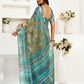 Rajwada Blue Cotton Linen Zari Work Saree For Women