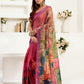 Rajwada Multicolour Cotton Linen Zari Work Saree For Women